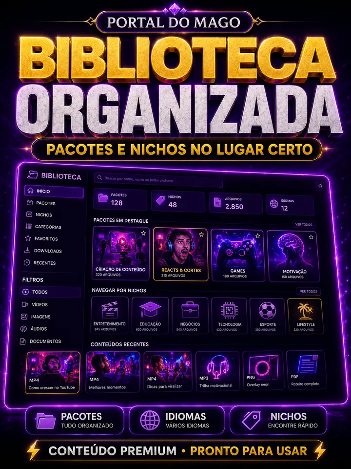 Portal organizado incluso